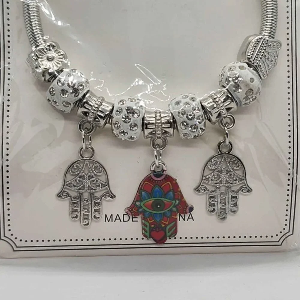 Brand New   Three Hamsa  Bracelet